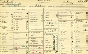 WPA household census for 931 S CONCORD, Los Angeles