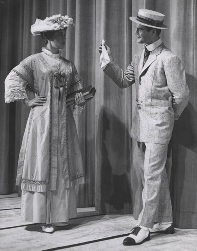 Scene from 1963 student production of "The Music Man"