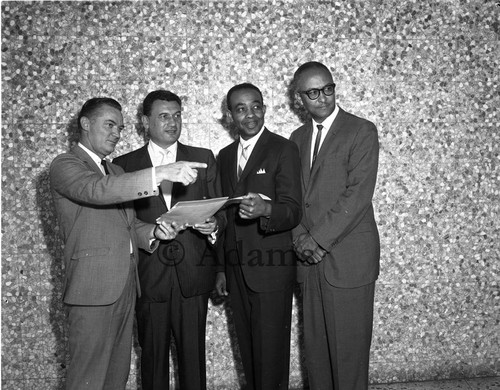 Four men, Los Angeles, 1964