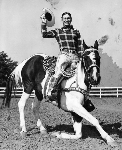 Montie Montana with his horse Rex