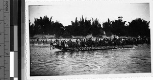 Dragon boat races, Loting, China, ca. 1935