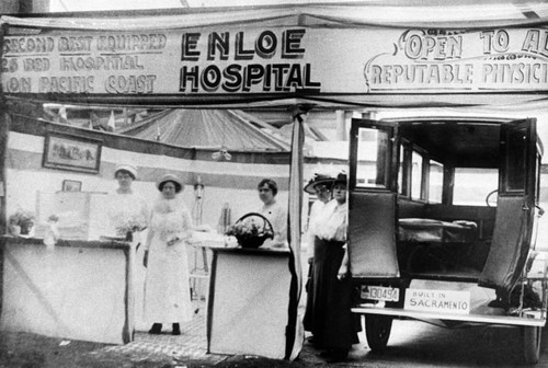 Enloe Hospital booth at fair