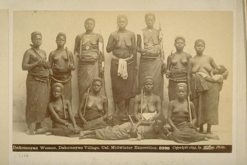 Dahomeyan Women, Dahomeyan Village, C.M.I.E