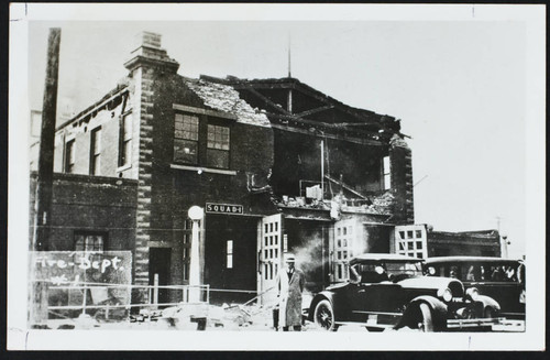 Station No. 1, damage from the 1933 earthquake