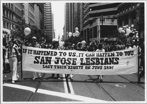 Lesbian March on San Jose, ca. 1980