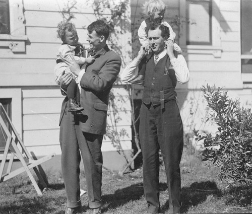 Andrew P. HIll, Jr. with Birdella, an unidentified man and child