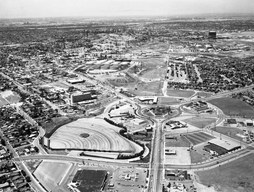 Circle Drive-In, Long Beach, looking northwest