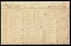 WPA household census for 710 W 1ST ST, Los Angeles