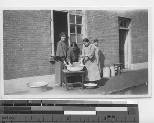 Sr. Veronica Marie with Native Novices at Fushun, China, 1932