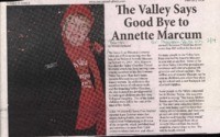 The Valley Says Good Bye to Annette Marcum
