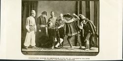 Scene in "Hermigild" by St. Vincent's College student, circa 1895