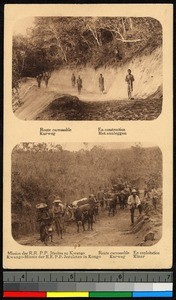 People building roads, Kisantu, Congo, ca.1920-1940