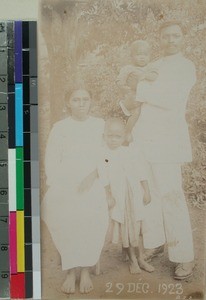 Jeremia together with his family, Antsirabe, Madagascar, 1923-12-29