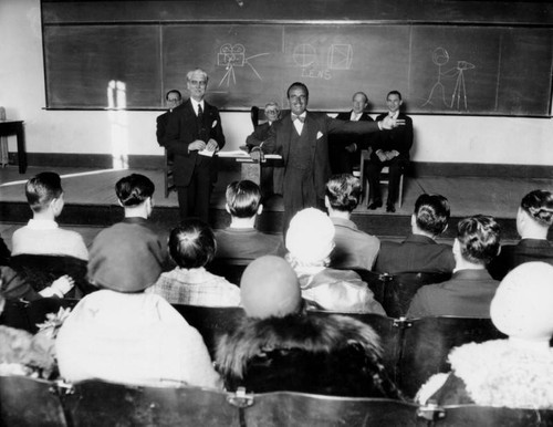 Douglas Fairbanks, Sr. at USC film class