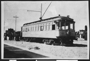 Pacific Electric hotel car that ran between the Maryland and Virginia Hotels, Long Beach, ca.1905