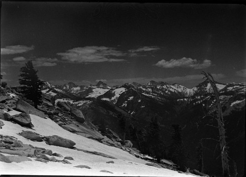 Views from Alta Peak, Peaks In Mineral King area