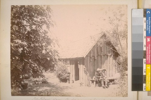 Peter Davis' Place--The old man and his guest. Ridge near Sheep Ranch (Calaveras Co.). [No.] 4