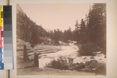 Top of Nevada fall. Yo Semite [i.e. Yosemite] Valley--Mariposa Co. [No.] 41