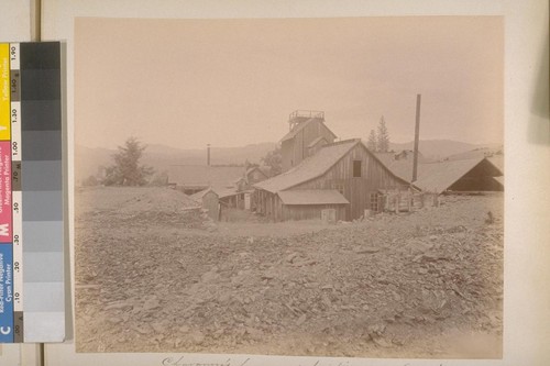 Chavanne's house and hoisting works (West Side). Sheep Ranch (Calaveras Co.). [No.] 15