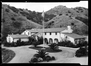 Exterior view of Avalon High School, on Catalina Island, November 11, 1927