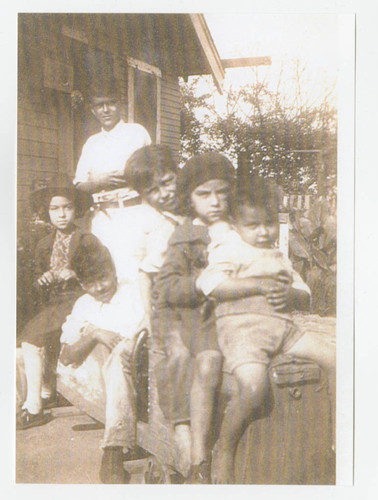 Cabral siblings at their house, South Whittier, California