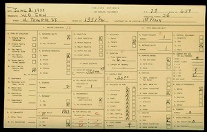 WPA household census for 1351 1/2 W TEMPLE ST, Los Angeles