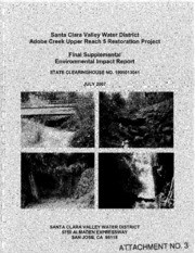 Adobe Creek Upper Reach 5 Restoration Project : Final Supplemental Environmental Impact Report