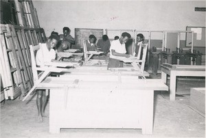 Vatovory's workshop in Ambositra, Madagascar