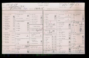 WPA household census for 16615 ESTRELLA AVE, Los Angeles County