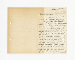 Letter from Jeanne Dockweiler to Isidore B. Dockweiler, December 28, 1941