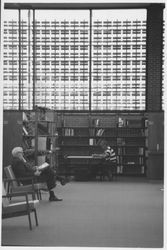 Patrons using the Main Reading Room of the library, Santa Rosa