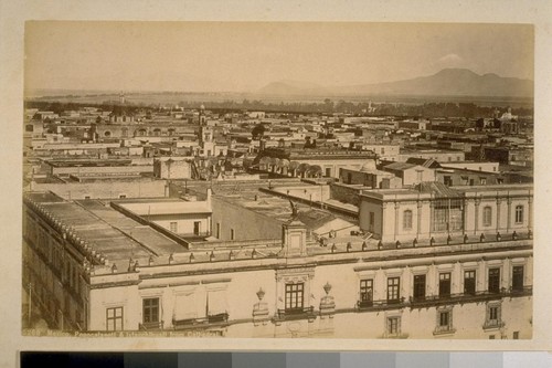 Mexico, Popocatapetl & Ixtacchihuatl from Cahtedral