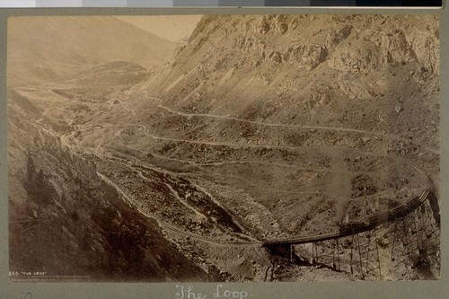 "The Loop." Union Pacific Ry. near Georgetown, Colorado. [No. 854? Photograph by William Henry Jackson & Co.]