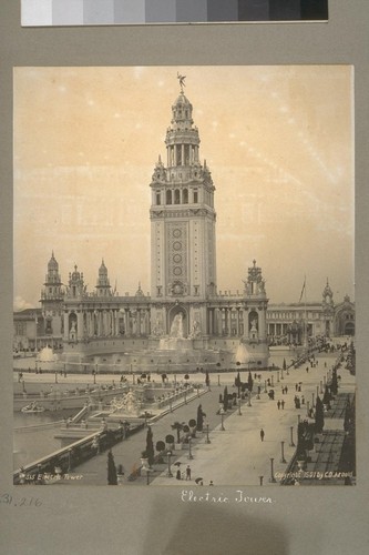 Electric Tower. 515. [Pan-American Exposition, Buffalo, New York. Copyright 1901. Photograph by C.D. Arnold.]