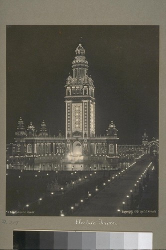 Electric Tower. 546. [Pan-American Exposition, Buffalo, New York. Copyright 1901. Photograph by C.D. Arnold.]