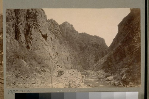 Black Canon of the Gunnison [Colorado]. Bridge "B." 4402