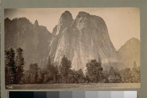 Cathedral Spires [Yosemite Valley]. 312. [Photograph by George Fiske.]