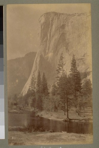 El Capitan [Yosemite Valley]. 311. [Photograph by George Fiske.]