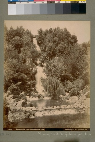 Huntington Falls, Golden Gate Park [San Francisco]. 7903. [Photograph by Isaiah West Taber.]