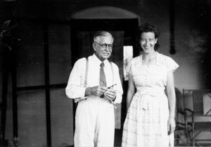 Missionary Elise Fenger Bache at Tirukoilur Hospital 1950