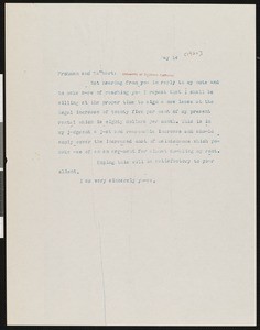 Hamlin Garland, letter, 1920-05-14, to Froman & Taubert