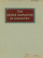 The Older Employee in Industry