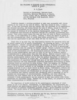 The Challenge of Research on the Psychological Aspects of Aging; N.W. Shock, Section on Gerontology, National Heart Institute, National Institutes of Health, Presidential Address, Division of Maturity and Old Age, American Psychological Association, September 8 1953