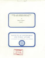 Poverty: The "Aggregate Demand" Solution and Other Non-Welfare Approaches, by Hyman P. Minsky. MR-41, Institute of Government and Public Affairs, University of California, Los Angeles, April 1965