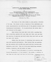 Productivity and Technological Developments in the United States, by Leon Greenberg. Before the 13th Annual Meeting of the National Council on Aging, Chicago, Illinois, February 11, 1964