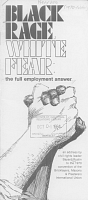 Black Rage, White Fear: The Full Employment Answer, by Bayard Rustin. An Address to the 1970 Convention of the Bricklayers, Masons, and Plasterers International Union