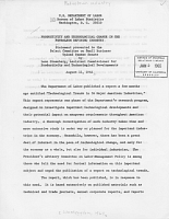 Productivity and Technological Change in the Petroleum Refining Industry. Statement presented to the Select Committee on Small Business, United States Senate, by Leon Greenberg. August 11, 1964