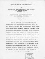 Toward More Revealing Labor Force Statistics, by Robert J. Myers. Address presented at the Economic Institute on "Employment and Unemployment, The Problem of the 60's," United States Chamber of Commerce, May 17, 1961