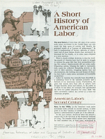 A Short History of American Labor. Adapted from AFL-CIO American Federationist, Vol. 88, No. 3, March 1981