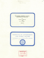 The Economic Opportunity Program: Expectations and Realities, by Werner Z. Hirsch and E. L. Loran. MR-55, Institute of Government and Public Affairs, University of California, Los Angeles, February 1966